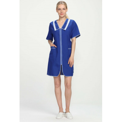 Халат «Сакура габардин.» женский васильковый Халат «Сакура габардин.» женский васильковый