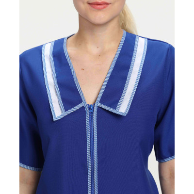 Халат «Сакура габардин.» женский васильковый Халат «Сакура габардин.» женский васильковый