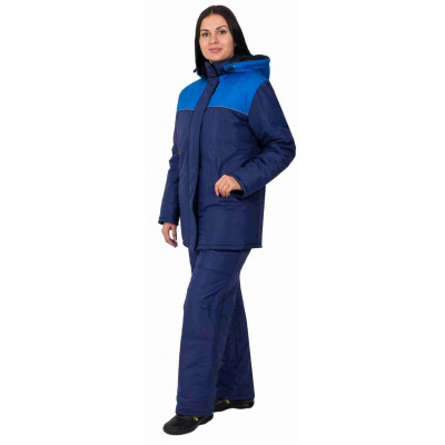Куртка «Снежана» женская утепленная темно-синяя Куртка «Снежана» женская утепленная темно-синяя