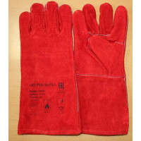 Краги спилковые пятипалые с подкладкой