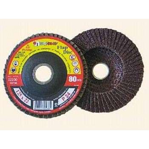 Круг лепестковый торцевой 22мм, 125мм / Р80 // ЛУГА