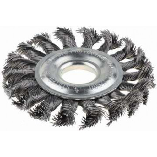 Щетка д/УШМ дисковая (пучки), 22мм 100мм // ЗУБР