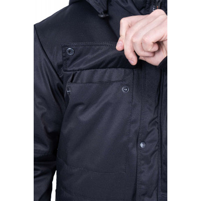 Куртка «Защита» мужская утепленная черная Куртка «Защита» мужская утепленная черная