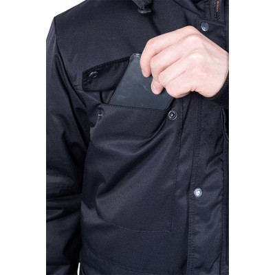 Куртка «Защита» мужская утепленная черная Куртка «Защита» мужская утепленная черная