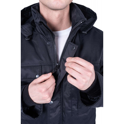 Куртка «Защита» мужская утепленная черная Куртка «Защита» мужская утепленная черная