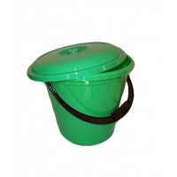 Ведро пласт. 10л / КРЕПЫШ, (аналог) с крышкой