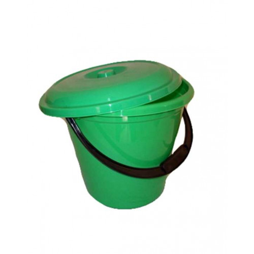 Ведро пласт. 10л / КРЕПЫШ, (аналог) с крышкой