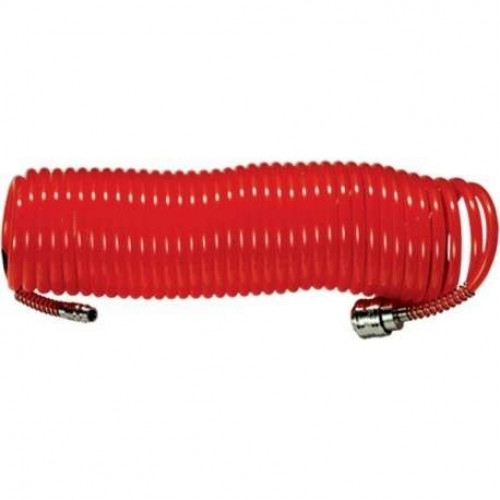 Шланг д/компрессора спирал. воздуш. с быстросъем. соед., 5м // MATRIX