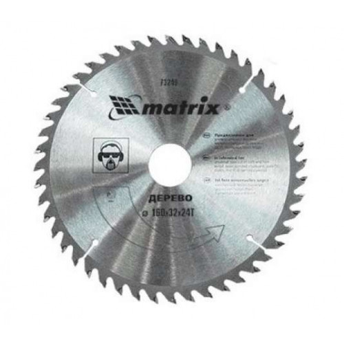 Диск пильный по дереву 32мм MATRIX, 200*2.8мм, 48T