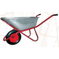 Тачка строительная 1 колесо, 90л // ПОЛИТЕХ