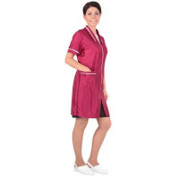 Халат «Нейлоновый на молнии» женский бордовый