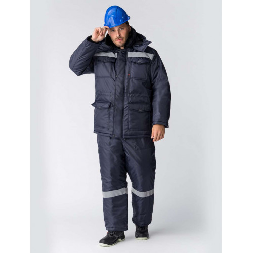 Костюм «Мастер» мужской утепленный синий с п/к