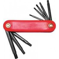 Ключ имбус. звезда складн. сталь Cr-V / набор 8шт. // FIT IT