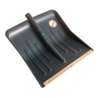 Лопата снеговая пласт б/чер. 410 х 405 с планкой