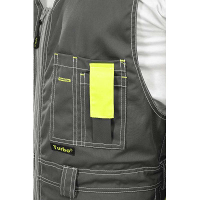 Полукомбинезон «Турбо-К» мужской серый лимонный Полукомбинезон «Турбо-К» мужской серый лимонный