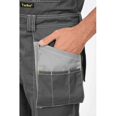 Полукомбинезон «Турбо-К» мужской серый лимонный Полукомбинезон «Турбо-К» мужской серый лимонный