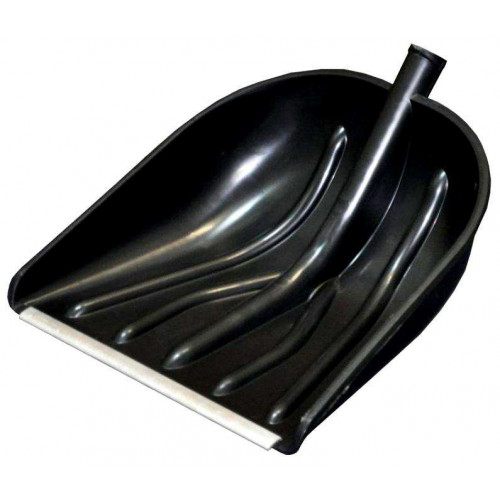 Лопата снеговая пласт без черенка КУПЕЦ 410 х 460, d=32 с оцинк. накл.