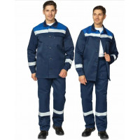 Костюм «Стандарт с СОП усилен.» с брюками мужской темно-синий