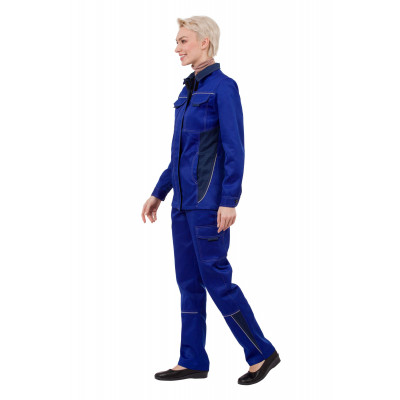 Костюм «Страйк» с брюками женский васильковый Костюм «Страйк» с брюками женский васильковый