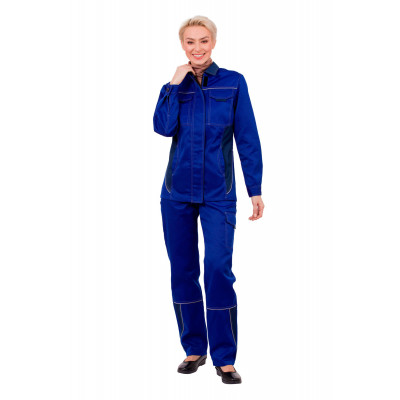 Костюм «Страйк» с брюками женский васильковый Костюм «Страйк» с брюками женский васильковый