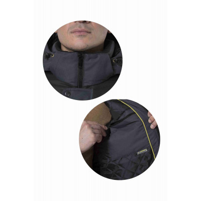 Куртка «Дэлф» мужская утепленная серая Куртка «Дэлф» мужская утепленная серая