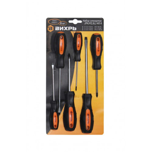 Отвертка слес.*0мм / набор 6 предм. // ВИХРЬ