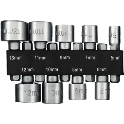 Бита с торц. головк. намагн STAYER 5,6,7,8,9,10,11,12,13 / 0мм / набор 9 шт Бита с торц. головк. намагн STAYER 5,6,7,8,9,10,11,12,13 / 0мм / набор 9 шт