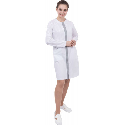 Халат «Кардиология» женский белый Халат «Кардиология» женский белый