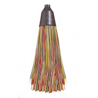 Метла пласт. Люкс круглая полипроп. с чер.