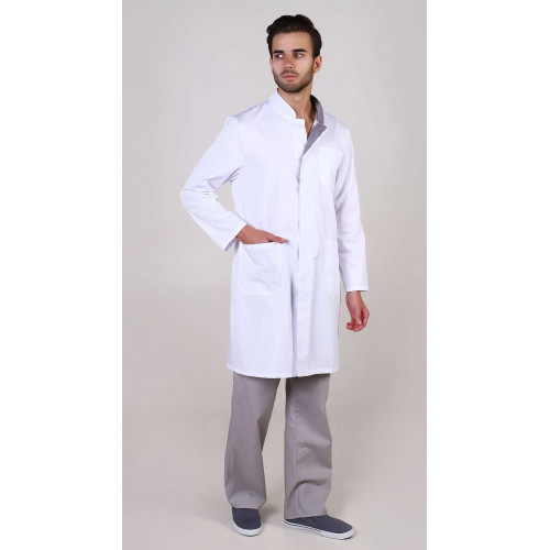 Халат медицинский «Кирилл» мужской белый