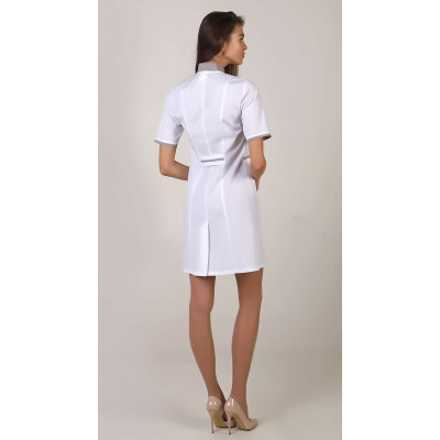 Халат «Каролина на кнопках» женский белый Халат «Каролина на кнопках» женский белый