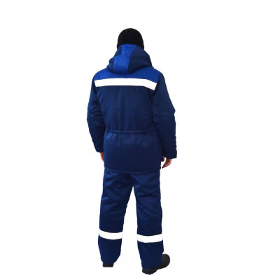 Костюм «Буран» мужской утепленный темно-синий с п/к Костюм «Буран» мужской утепленный темно-синий с п/к
