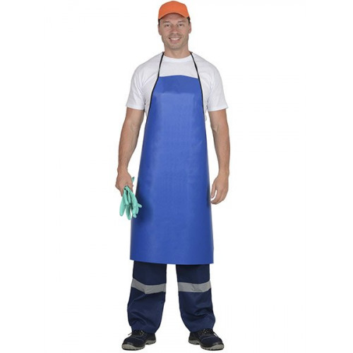 Фартук «Пвх (100*120) т.к тент» синий тип Б