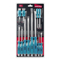 Отвертка слес. Smartbuy ударная крест. шлиц.*0мм, набор 12 предм.