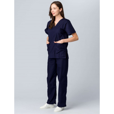 Костюм «Хирургический» с брюками мужской темно-синий Костюм «Хирургический» с брюками мужской темно-синий