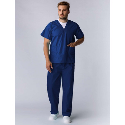 Костюм «Хирургический» с брюками мужской темно-синий Костюм «Хирургический» с брюками мужской темно-синий