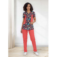 Костюм «Малибу» с брюками женский коралловый