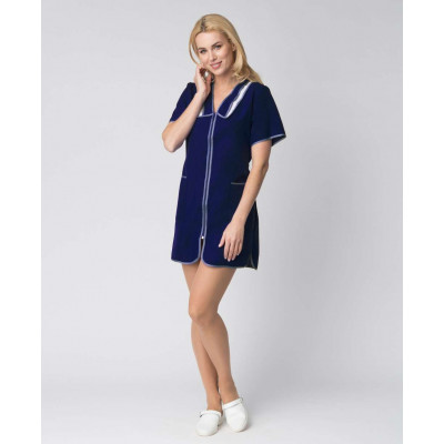 Халат «Сакура габардин.» женский темно-синий Халат «Сакура габардин.» женский темно-синий