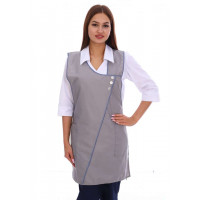 Фартук «Со спинкой № 22» серый