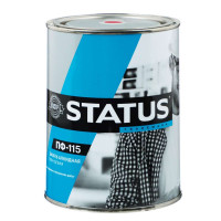 Краска STATUS ПФ-115 д/внут.и нар. раб. 0,8кг красная