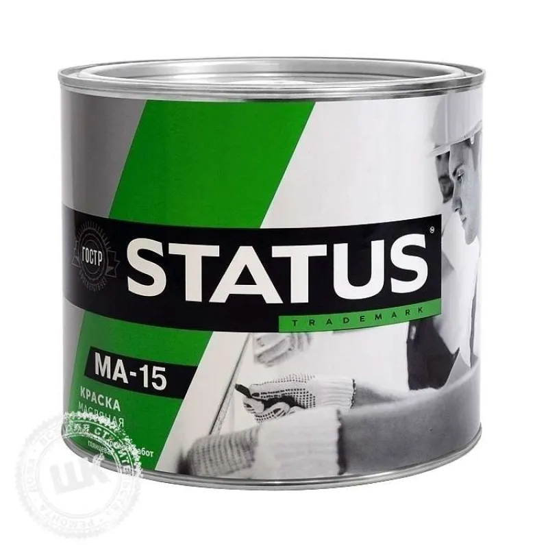 Краска STATUS ПФ-115 д/внут.и нар. раб. 1,8кг чёрная