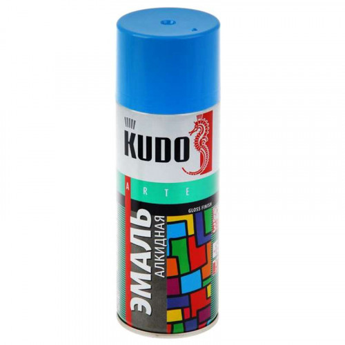 Краска-аэрозоль KUDO голубая 520мл.