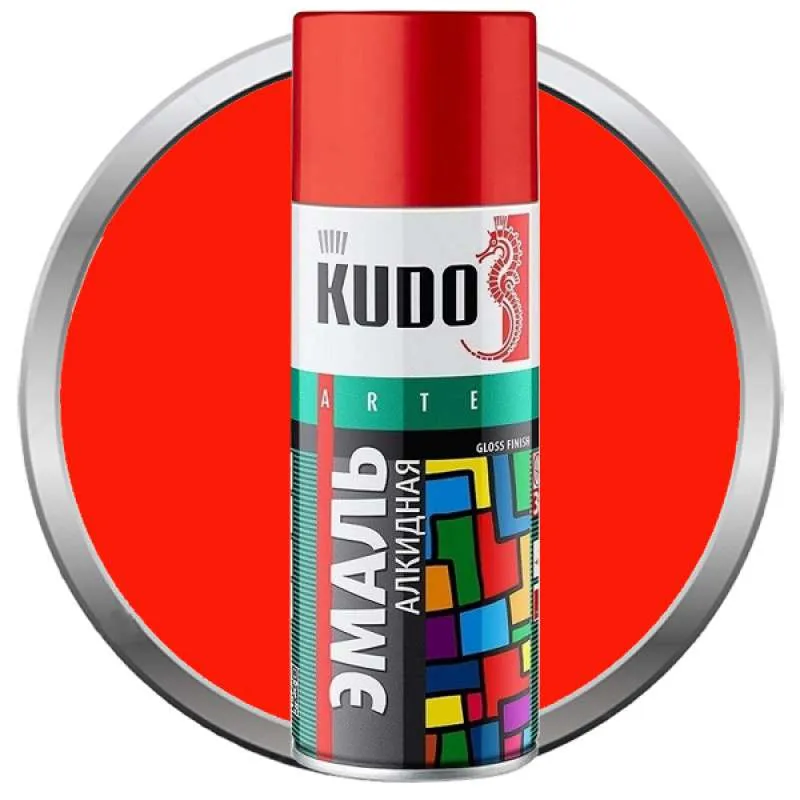 Краска-аэрозоль KUDO красн. 520мл.