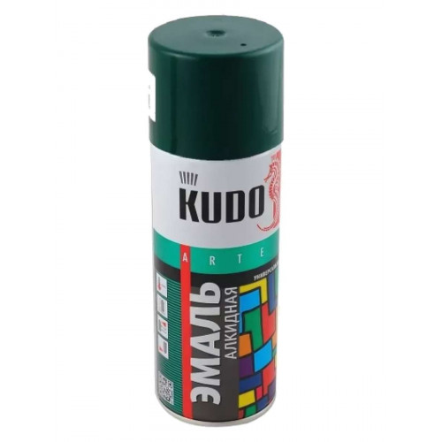 Краска-аэрозоль KUDO тёмно-зел. 520мл.