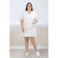 Халат «Луиза Size +» женский белый