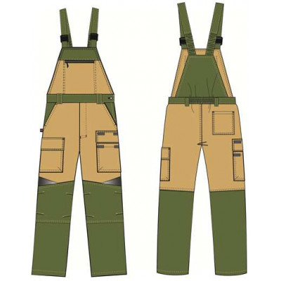 Полукомбинезон «Челси» мужской хаки бежевый Полукомбинезон «Челси» мужской хаки бежевый