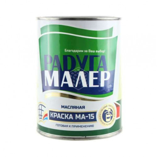 Краска РАДУГАМАЛЕР МА-15 д/внут.и нар. раб. 0,9кг жёлтая