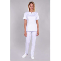 Костюм «185» с брюками женский белый