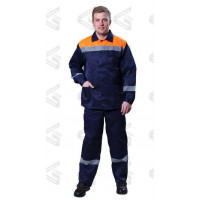 Костюм «Стандарт-ТРАССА» с брюками мужской темно-синий