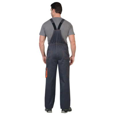 Полукомбинезон «Crown СИРИУС» мужской темно-серый оранжевый Полукомбинезон «Crown СИРИУС» мужской темно-серый оранжевый